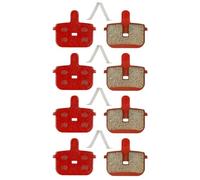 Emiif 4 Pairs Semi-Metal Disc Brake Pads Compatible with Kugoo G-Booster Electric Scooter, Also Fits Tongli and Forever Bicycle Calipers