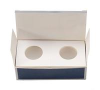 Emiif 50 Pcs Cardboard Coin Holder, 100 * 50mm Coin Flips Coin Protector Sleeves Coin Display Cases for Coin Collection Supplies(31.5mm)