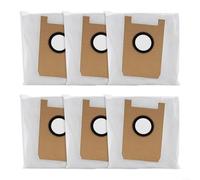 Emiif 6 Pack Dust Bags for Ultenic for T10 Lite Robot Vacuum Cleaner, Non-woven Fabrics Large Capacity Dust Collection Filtration Sweeping Machine Spare Parts