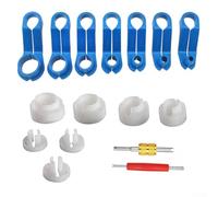 Emiif Automotive Fuel Line and AC Hose Disconnect Tool Set with 7 Sizes for Use (16Pcs)