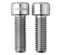 Emiif Bike Crankarm Pinch Clamp Bolt M6 x 18mm Alloy Replacement Screws for Ultegra HollowTech Bicycle Black/Gold/Rainbow