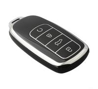 Emiif BlesConi TPU Car Key Case Cover Protector Shell for Chery Tiggo 8 Plus 8 Pro 7 Pro Arrizo 2021 Models, Black White Purple(Purple)