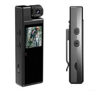 Emiif Compact Rotatable Body Camera Capable of 1080P Recording Perfect for Adventurers and Law Enforcement Use