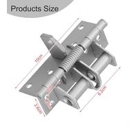 Emiif Door Closer, Self-Closing Invisible Hinge with Spring Mechanism, 90-Degree Positioning, Automatic Closing for Home & Garden (Sliver)