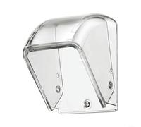 Emiif Doorbell Rain Cover, PC Material Transparent Weatherproof Waterproof Wireless Doorbell Protector with Storage Box for Keys and Remote Controls