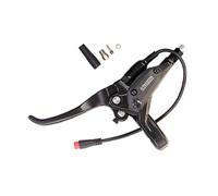 Emiif E-Bike Brake Lever with Power-Off Function, 2-Pin Waterproof Connector, Aluminium Alloy, 350cm Cable, Fits 22.2mm Handlebar