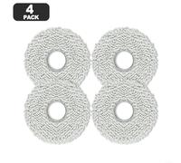 Emiif Microfiber Cloth Replacement Parts for Roborock for Qrevo QV 35A 35S S5V for Saros 10R for Qrevo Slim MaxV Edge Curv for Saros Z70 Robot Vacuum(4 Set)