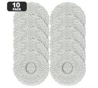 Emiif Microfiber Cloth Replacement Parts for Roborock for Qrevo QV 35A 35S S5V for Saros 10R for Qrevo Slim MaxV Edge Curv for Saros Z70 Robot Vacuum(10 Set)