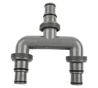 Emiif Pool Hose Connector 32mm 38mm, T-Shaped Adapter for Sand Filter Equipment, Secure Plastic and Steel Joint for INTEX(C)