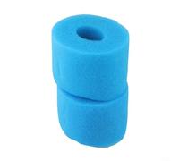 Emiif Swimming Pool Filter Sponge Foam Blue Reusable Cartridge Replacement for Intex for Pure Spa 10.8x7.3cm(2pcs)