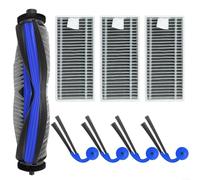 Emiif Vacuum Cleaner Accessories Kit for ECOVACS for Deebot for OmniCyclone for X11 Pro for Omni for X11 Famille, with 4 Side Brushes 3 Filter 1 Main Brush