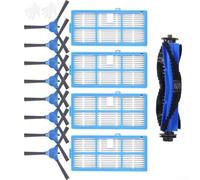 Emiif Vacuum Replacement Kit for C800 D900C, for DeenKee DK600, for COREDY R3500 R3500S R550 Robot Vacuums, 1 Main Brush+4 Filters+8 Side Brushes
