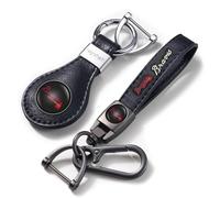 EMIJOY Braves Car Keychain Keyring for Atlanta Braves Baseball Fans,Atlanta Brav Accessory 2 Packs Leather Car Keychain,Women/Men's Key Chains for Vehicles,Auto Key Ring Lanyard for Key Fob Holder