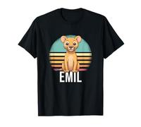Emil - Cute Boy Name with Cute Lion T-Shirt