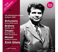 EMIL GILELS - SCHUMANN, BRAHMS, CHOPIN & MOZART: PIANO WORKS