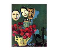 Emil Nolde Floral Print Wall Art Impressionist Abstract Floral Canvas Decor