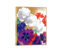 Emil Nolde Floral Print Wall Art Impressionist Abstract Floral Canvas Decor