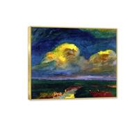 Emil Nolde Landscape Canvas Wall Art Reproduction Seascape Artwork Decor
