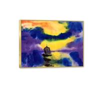 Emil Nolde Landscape Canvas Wall Art Reproduction Seascape Artwork Decor