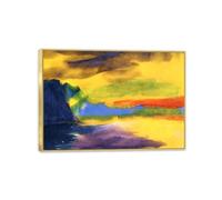 Emil Nolde Landscape Canvas Wall Art Reproduction Seascape Artwork Decor