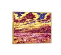 Emil Nolde Landscape Canvas Wall Art Reproduction Seascape Artwork Decor
