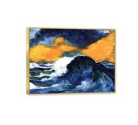 Emil Nolde Landscape Canvas Wall Art Reproduction Seascape Artwork Decor