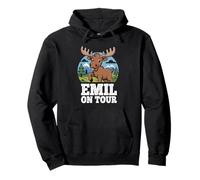 Emil on Tour Elk Mountains Forest Children Travel Adventure Pullover Hoodie