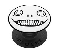 Emil / Taro Yoko Face mask smiling skeleton PopSockets Swappable PopGrip
