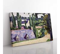 Emile Bernard Landscape at Pont Aven Classic Painting Canvas Wall Art Print Ready to Hang, Framed Picture for Living Room Bedroom Home Office Décor, 76x50 cm (30x20 Inch)