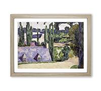 Emile Bernard Landscape at Pont Aven Classic Painting Framed Wall Art Print, Ready to Hang Picture for Living Room Bedroom Home Office Décor, Oak A4 (34 x 25 cm)