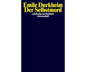 Emile Durkheim Sebastian Herkomme Der Selbstmord (suhrkamp taschenb (Paperback)