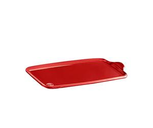 Emile Henry 12.5" x 8.2" Extra Large Appetizer Platter, Burgundy