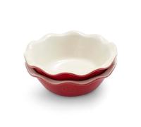 Emile Henry 369522 Set of 2 Mini Pie Dish, Ceramic, Rouge Red