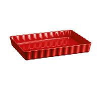 Emile Henry Burgundy 34 x 24cm Deep Rectangular Tart Dish