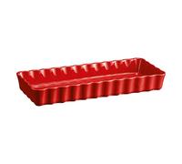 Emile Henry Burgundy 36 x 15cm Narrow Rectangular Tart Dish