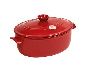 Emile Henry Burgundy 6.0L Oval Casserole