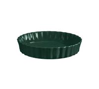 Emile Henry High Pie Tart Dish, Ceramic, 28 cm, Cedar Green