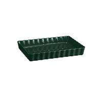 Emile Henry Cedar Green 34 x 24cm Deep Rectangular Tart Dish