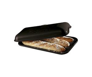 Emile Henry Charcoal 39.5 x 23cm Baguette Baker