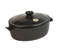 Emile Henry Charcoal 6.0L Oval Casserole