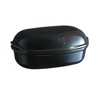 Emile Henry Charcoal Artisan Bread Baker, 13.6 x 8.9 x 3.4in