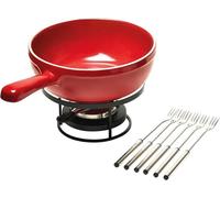 Emile Henry Cheese Fondue Set, Grand Cru/Burgundy