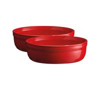 Emile Henry Creme Brulee baking dish 2-pack Red
