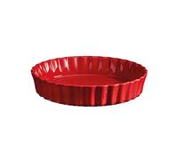 Emile Henry Burgundy Deep Tart Dish 29cm