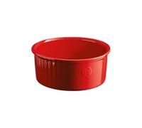 Emile Henry EH026880 21 cm Ceramic Soufflé Mould - 23 x 21.5 x 10 cm, Ceramic, Grand Cru, 23 x 21,5 x 10 cm