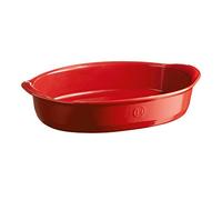 Emile Henry eh119054 Large Oval Baking Dish, Ceramic, 41 x 26 x 9 cm, Ceramic, Grand Cru, 41,5 x 26,5 x 9 cm