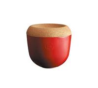 Emile Henry EH348763 Garlic Jar, Ceramic, 14.6 x 14.6 x 13.4 cm, Ceramic, Grand Cru, 14,6 x 14,6 x 13,4 cm