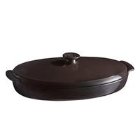 Emile Henry Fish Steamer, Charcoal, 41x24x10.5 cm