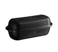 Emile Henry Long Ceramic Bread pan - 34 x 13.5 x 13.5 cm - Made in France - Truffle