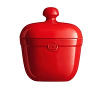 Emile Henry Made in France Ceramic Cookie Jar -2.75 Qt|Burgundy
